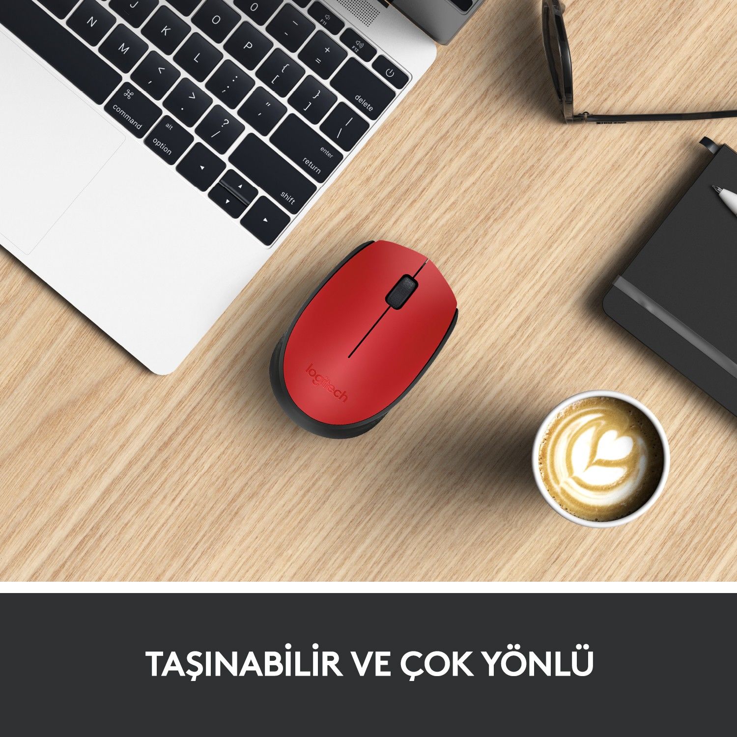 Logitech M171 Kablosuz Mouse Kırmızı 910-004641