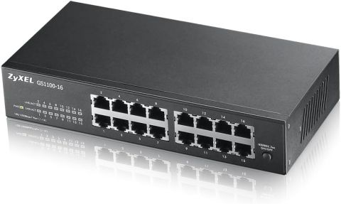 Zyxel GS1100-16 16 Port 10/100/1000 Mbps Gigabit Switch