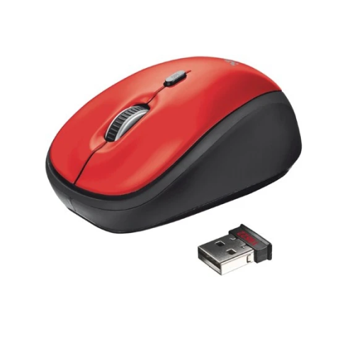 Trust 19522 Yvi Comfortable Kırmızı Optik Wireless Mouse