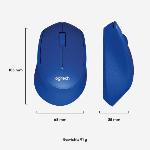 Logitech M330 Silent Mouse Mavi 910-004910