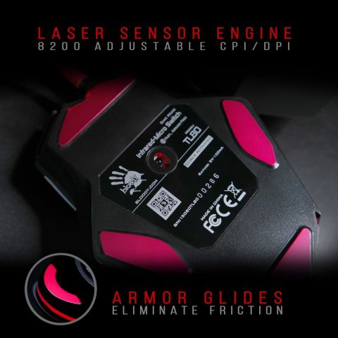 Bloody TL80 Terminatör Lazer USB 8.200CPI 0.2 ms 9 Tuş Kablolu