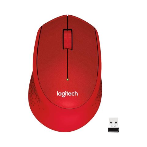 Logitech M330 Silent Mouse Kırmızı 910-004911