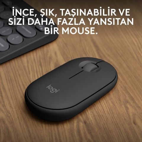 Logitech Pebble M350 Sessiz Optik Kablosuz Mouse