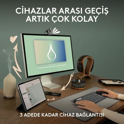 Logitech Pebble M350 Sessiz Optik Kablosuz Mouse