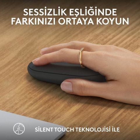 Logitech Pebble M350 Sessiz Optik Kablosuz Mouse
