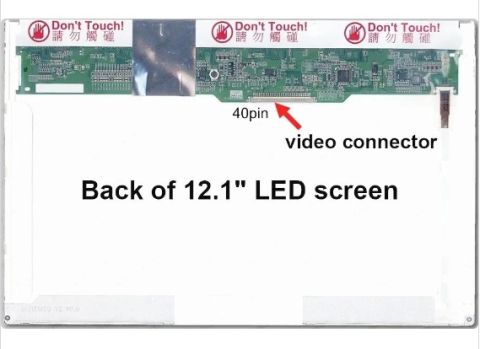 12.1 LED B121EW09 V.2 B121EW09 V.3, LP121WX3 TL A1,  Hp Dv2, Lenovo S12 Ekran panel