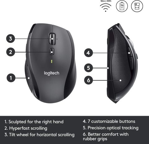 Logitech M705 Marathon Kablosuz Mouse 910-001949