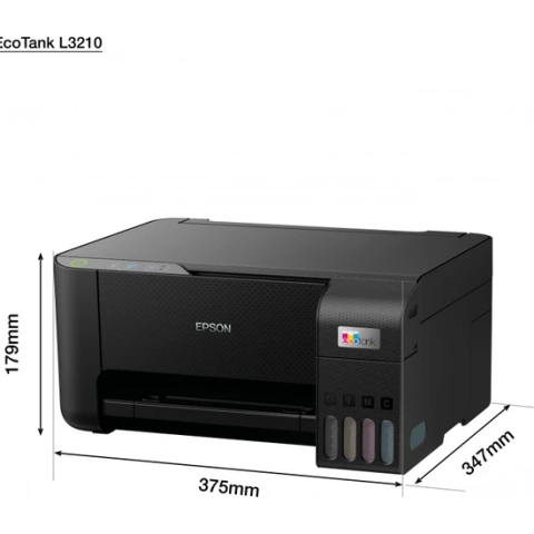 Epson Ecotank L3210 Tarayıcı + Fotokopi Renkli Çok Fonksiyonlu Tanklı Mürekkep Püskürtmeli Yazıcı