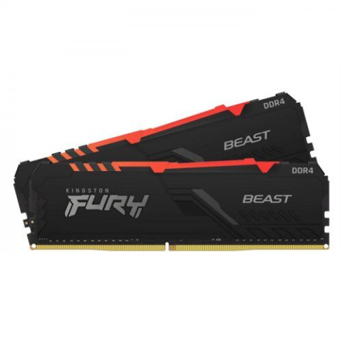 Kingston Fury Beast RGB 8 GB 3200 MHz DDR4 CL16 KF432C16BBA/8 Ram