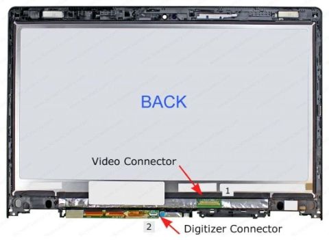 ﻿NV140FHM-A10 LCD + dokunmatik cam Lenovo YOGA 3 için çerçeve ile 14 14 80JH 80QD Yoga 700-14ISK lcd ekran panel