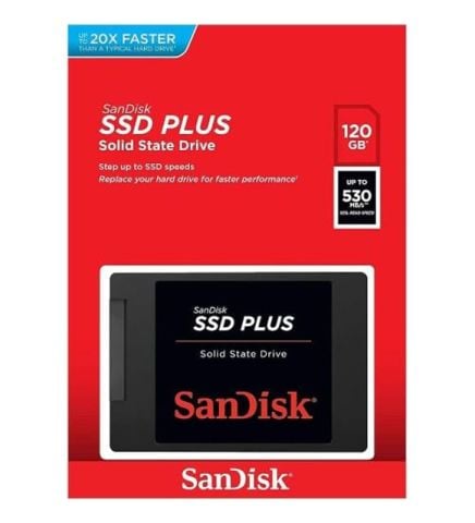 SanDisk Plus SDSSDA-120G-G27 SATA 3.0 2.5'' 120 GB SSD