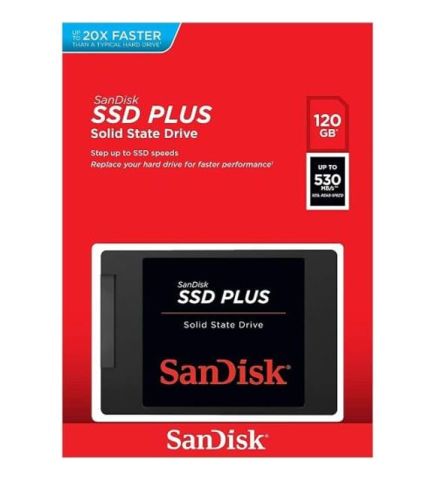 SanDisk Plus SDSSDA-120G-G27 SATA 3.0 2.5'' 120 GB SSD