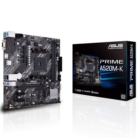 Asus Prime A520M-K AMD AM4 DDR4 Micro ATX Anakart