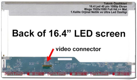 16.4 N164HGE-L12 N164HGE-L11 pcg-81313m Vpcf2 vpc-f2 SONY  FULL HD LED 19201080 lcd ekran panel