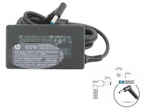 Hp Compaq 65W Pinli Uç 4.5mm Orijinal Notebook Adaptörü