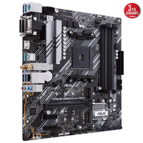 Asus Prime B550M-A Wi-Fi II AMD AM4 DDR4 Micro ATX Anakart