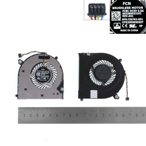 Hp EliteBook 740 G1, 740 G2, 745 G1, HP ZBook 14 G2 Mobile Workstation Fan Sıfır Orjınal Cpu Cooling Sogutma Fanı