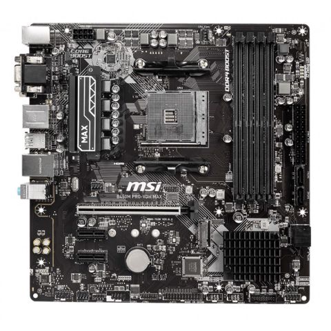 MSI B450M PRO-VDH Max AMD AM4 DDR4 Micro ATX Anakart