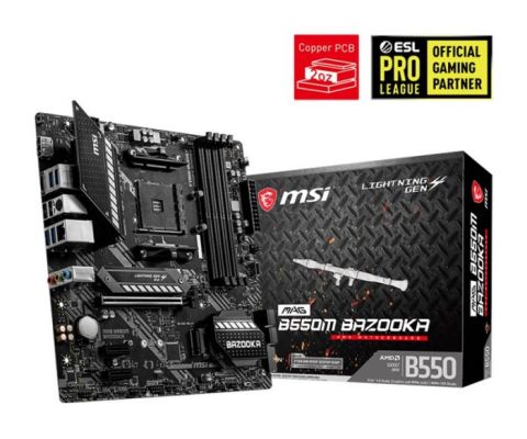 MSI Mag B550M Bazooka AMD AM4 DDR4 Micro ATX Anakart