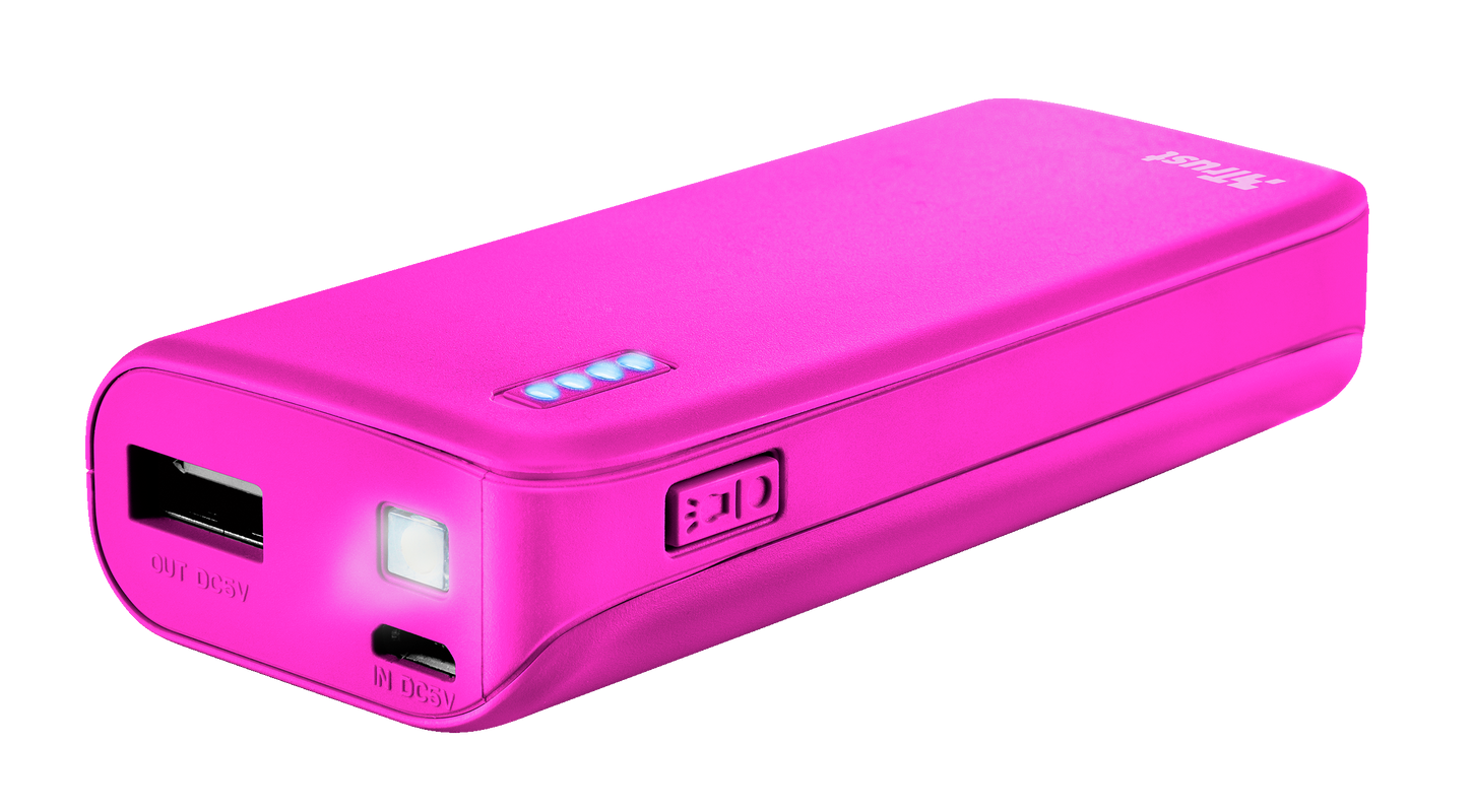 Trust Primo 4400 mAh Pembe Taşınabilir Şarj Cihazı