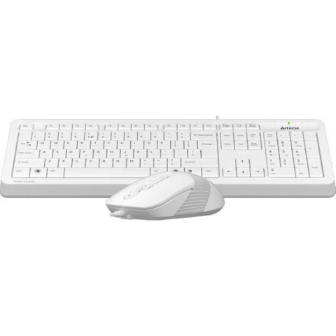 A4 Tech F1010 Beyaz Kablolu Klavye Mouse Seti