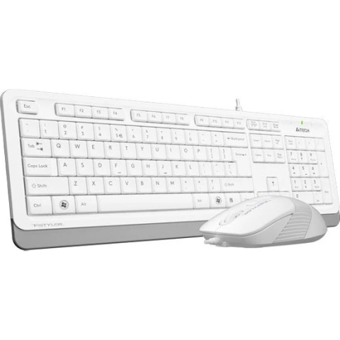 A4 Tech F1010 Beyaz Kablolu Klavye Mouse Seti