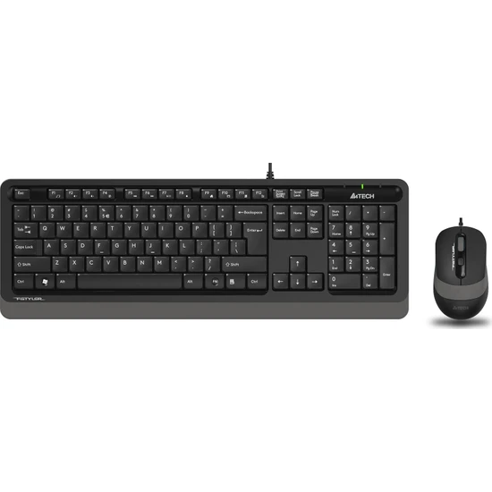 A4 Tech F1010 Siyah-Gri Kablolu Klavye Mouse Seti