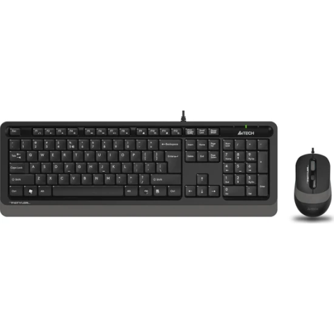 A4 Tech F1010 Siyah-Gri Kablolu Klavye Mouse Seti