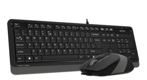A4 Tech F1010 Siyah-Gri Kablolu Klavye Mouse Seti