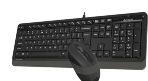 A4 Tech F1010 Siyah-Gri Kablolu Klavye Mouse Seti