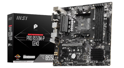 MSI Pro B550M-P AMD AM4 DDR4 Micro ATX Anakart