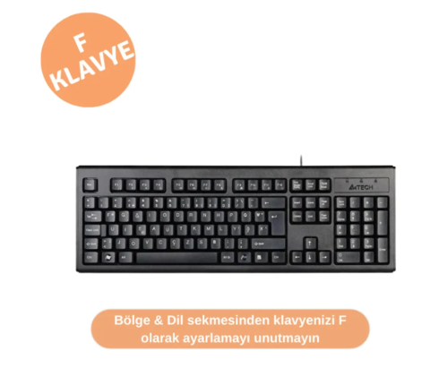 A4 Tech KM-720 F USB Kablolu Klavye