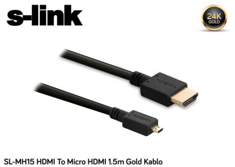 S-link SL-MH15 Micro HDMI to HDMI Kablo