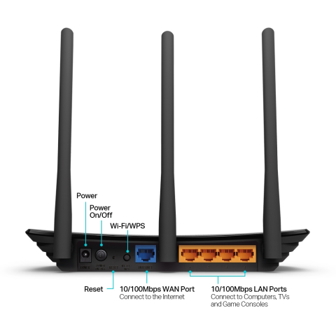 TP-LINK TL-WR940N 450Mbps Kablosuz WPS Destekli Access Point / Menzil Genişletici / Router