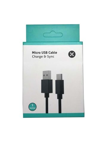Dexim DAKSC0011-B 1 m Micro USB Data ve Şarj Kablosu Siyah