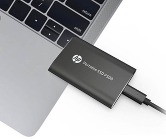 HP P500 250 GB 7NL52AA 2.5'' SSD USB 3.0 Siyah Taşınabilir Disk