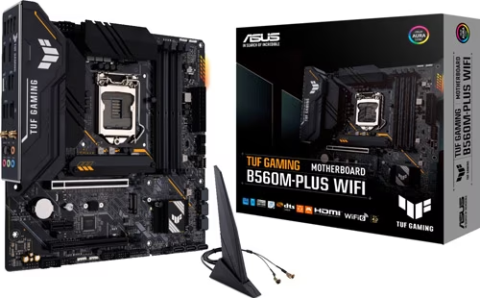 Asus Tuf Gaming B560M-PLUS Wi-Fi Intel LGA1200 DDR4 Micro ATX Anakart