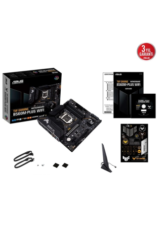 Asus Tuf Gaming B560M-PLUS Wi-Fi Intel LGA1200 DDR4 Micro ATX Anakart