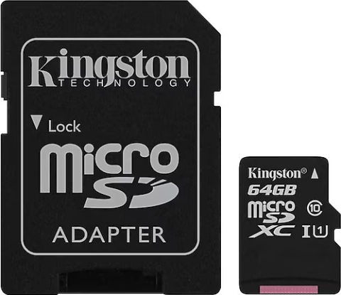 Kingston Canvas Select Plus SDCS2/64GB Class 10 UHS-I U1 A1 V10 64 GB Micro SD Kart