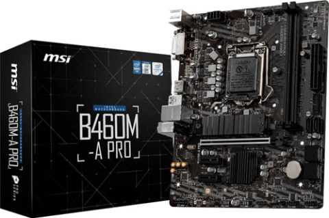 MSI B460M-A Pro Intel LGA1200 DDR4 Micro ATX Anakart