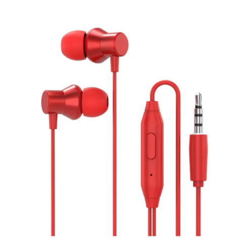 Lenovo HF-130 Kırmızı Kablolu Mikrofonlu Kulak İçi Kulaklık