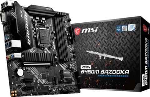 MSI Mag B460M Bazooka Intel LGA1200 DDR4 Micro ATX Anakart