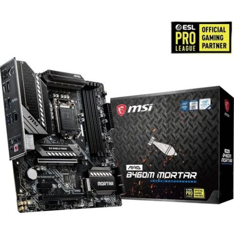 MSI Mag B460M Mortar Intel LGA1200 DDR4 Micro ATX Anakart