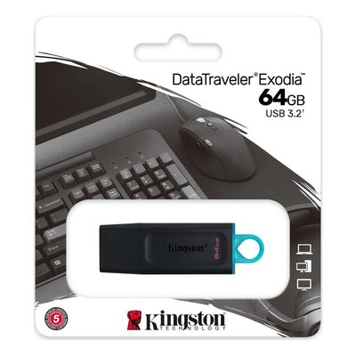 Kingston Exodia USB 3.2 Gen1 DTX/64GB 64 GB Flash Bellek