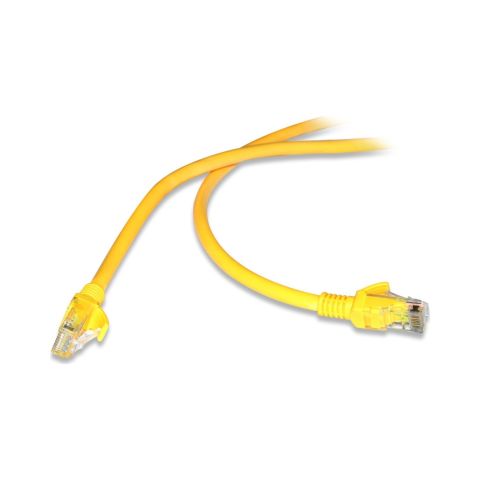 Flaxes FNK-6005 UTP 0.50 m Sarı CAT6 Patch Kablo