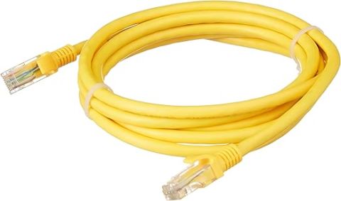 Flaxes FNK-6005 UTP 0.50 m Sarı CAT6 Patch Kablo