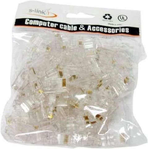 S-Link SL-COB8P RJ45 Cat5 Konnektör (100'lü Paket)