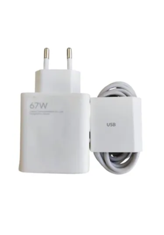 Xiaomi 67 Watt Turbo Şarj Cihazı +Usb Type-C Şarj Kablosu