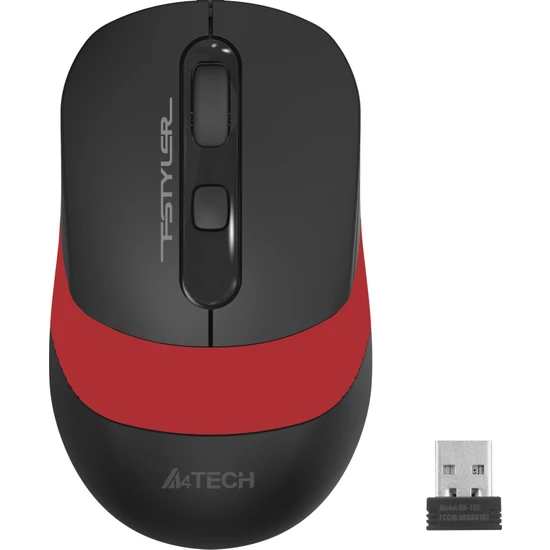 A4 Tech FG10 Kablosuz Optik Mouse Kırmızı