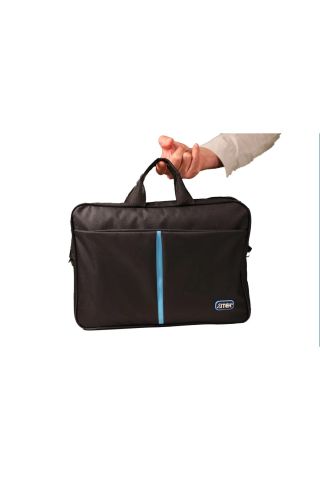 İTEK Laptop Notebook El Çantası Siyah Ve Mavi 15.6 Unisex